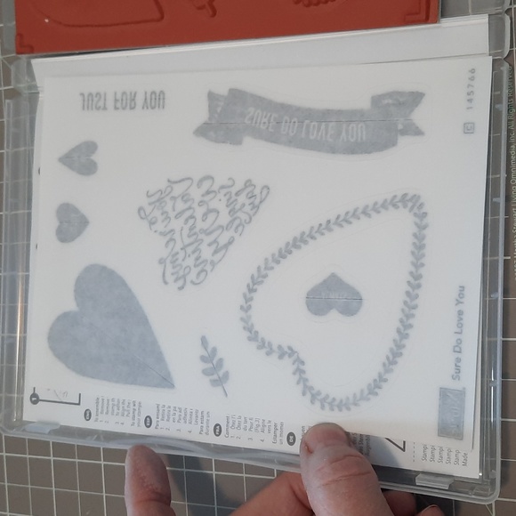 Sure Do Love You cling rubber stamp set - Picture 3 of 3
